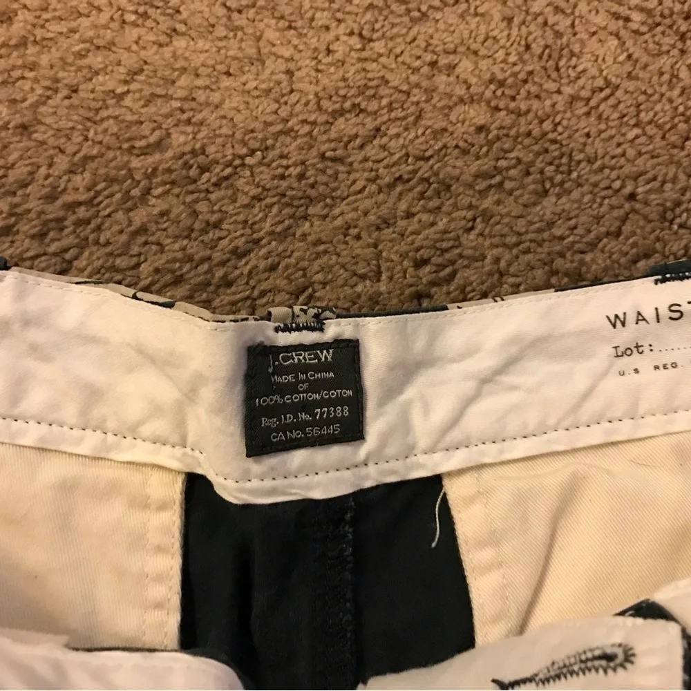 J. Crew Shorts | J Crew Stanton Shorts with great print of Ships
